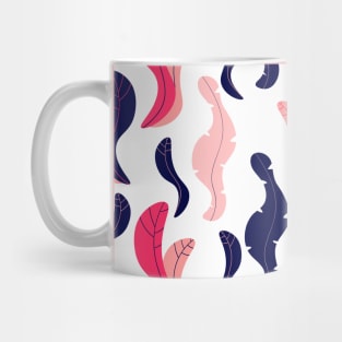 Floral Navy Pink Pattern Mug